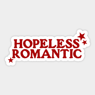 Hopeless Romantic Funny Book Sweatshirt, Y2K Aesthetic Librarian Sweatshirt,Book Lover Gift Sticker